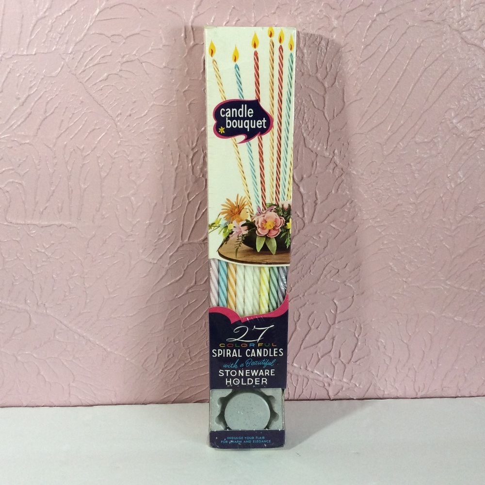 Vintage Candle Bouquet Set New Sealed Box